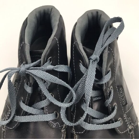 KEEN Black Leather Chukka Lace Up Ankle Boots - Picture 7 of 15